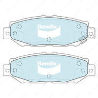 4Pcs Rear Bendix GCT Brake Pads for Toyota Town KR42 1.8L 56kW RWD 1997-1999