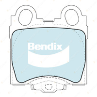 Rear Bendix GCT Brake Pads for Toyota Altezza E1 Aristo JZS160 JZS161 2.0L 3.0L