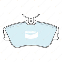 4 Bendix Front HD Brake Pads for Volkswagen Transporter Caravelle 7D 70 Solid