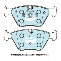 4 x Bendix Front HD Brake Pads for BMW 3 320 330 E46 5 E60 X3 E83 Z4 E86