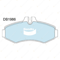 4pcs Bendix Front Heavy Duty Brake Pads for Mercedes Benz VITO 638 FWD