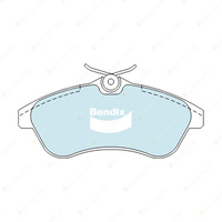 4pcs Bendix Front HD Brake Pads for Citroen C2 JM C3 FC HB 1.4 1.6 FWD