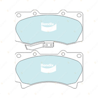 4pcs Bendix Front Heavy Duty Brake Pads for Hummer 3.7 180 kW AWD Wagon