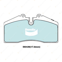 4Pcs Front Bendix HD Brake Pads for Porsche 944 959 2.5L 162kW 184kW 2.8L 330kW