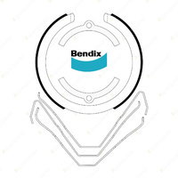 Bendix Park Hand Brake Shoe for Ford Fairlane BA BF Fairmont BA BF Falcon BA BF