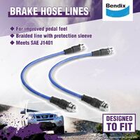 1 Set Bendix Rear Ultimate 4WD Brake Hose Kit for Holden Colorado RG DX LS LX