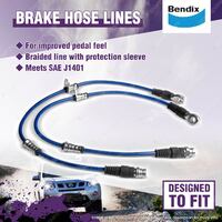 1 Set Bendix Front Ultimate 4WD Brake Hose Kit for Mitsubishi Triton ML MN MQ