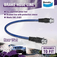 1 Set Bendix Rear Ultimate 4WD Brake Hose Kit for Nissan Navara D23 15-20