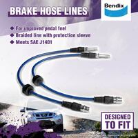 1 Set Bendix Front Ultimate 4WD Brake Hose Kit for Volkswagen Amarok 2H 2.0T