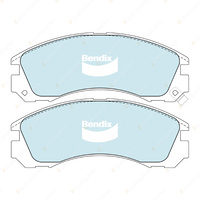 8Pcs Front + Rear Bendix 4WD Brake Pads Set for Mitsubishi Outlander ZJ ZL 2.0