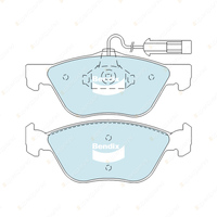 8Pcs F + R Bendix Euro Brake Pads Set for Alfa Romeo 145 146 155 GTV Spider 916