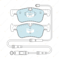 8Pcs Front + Rear Bendix Euro Brake Pads Set for BMW 1 F20 120 F21 116 118 RWD