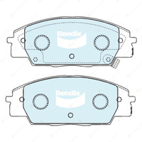 8Pcs Bendix GCT Brake Pads Set for Honda Civic FN Type R 2 148 kW FWD Hatchback