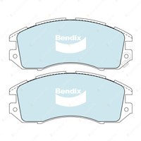 8pcs F + R Bendix ULT+ Brake Pads Set for Subaru Liberty BC BD BF Outback BG BG9