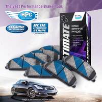 8Pcs Bendix ULT+ Brake Pads Set for Ford Falcon FG X 4.0 XR6 14-16 Rear 114mm