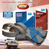 Bendix Front 4WD Disc Brake Pads + Rear Shoes Set for Mazda E2000 SR2 Dual Wheel