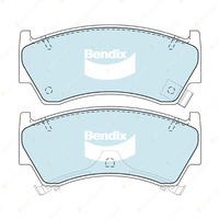 Bendix GCT Brake Pads Shoes Set for Nissan Pulsar N15 1.6 86 kW FWD