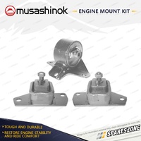 Front + Rear Engine Mount Kit for Daihatsu Terios J100G 1.3L 4Cyl 4WD HCEJ