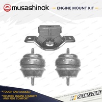 Front + Rear Engine Mount Kit for Ford Fairlane Falcon BA 4.0L 6Cyl 10/02-9/04