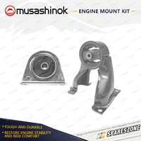 Front + Rear Engine Mount Kit for Mitsubishi Airtrek CU2W Lancer CT9W IX 2.0L