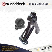 Front + Rear Engine Mount Kit for Mitsubishi Lancer CJ EVO X Ralliart 2.0L 4B11T