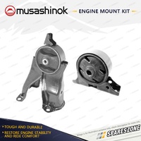 Front + Rear Engine Mount Kit for Mitsubishi 380 DB 3.8L V6 6G75 8/05-4/08