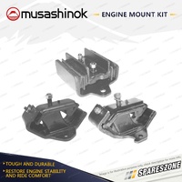 Front + Rear Engine Mount Kit for Nissan Navara D22 DX 2.5L 4Cyl T-Diesel RWD