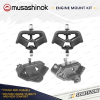 Front + Rear Engine Mount Kit for Nissan Navara D22 3.0L 4Cyl T-Diesel 4WD