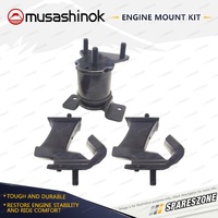 Front + Rear Engine Mount Kit for Nissan Navara D40 2.5L 4Cyl T-Diesel RWD