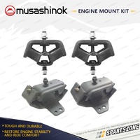 Front + Rear Engine Mount Kit for Nissan Navara D22 DX ST-R 2.5L 4Cyl T-Diesel