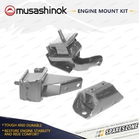 Front + Rear Engine Mount Kit for Toyota Corolla KE30-KE55 1.2 1.3L 4Cyl Auto