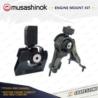 Front + Rear Engine Mount Kit for Toyota Corolla ZRE172R 1.8L 4Cyl 2RZFE 2/14-On