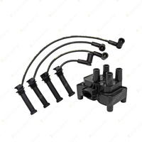 Bosch Ignition Coil+Lead Kit for Mazda 6 GG GG3P GG3S GY GY3W 2.3L I4