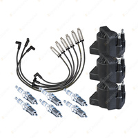 Bosch 6 Spark Plugs 3 Coils Lead Kit for Holden Commodore VP VR Calais 3.8L V6