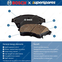 4Pcs Rear Bosch Disc Brake Pads for Mercedes Benz 380SEC 560SEC C126 3.8 5.5