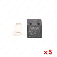 5 Pcs Bosch Main Relays 0986AH0613 - 5 Pin 360 Ohm Rated Current 20A Voltage 24V