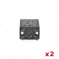 2 x Bosch Main Relays 0986AH0113 - 5 Pin Rated Current 30A Voltage 12V