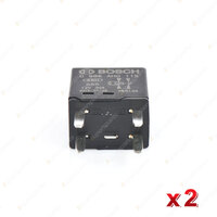 2 x Bosch Main Relays 0986AH0115 - 4 Pin 109 Ohm Rated Current 30A Voltage 12V