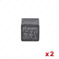 2 x Bosch Main Relays 0986AH0206 - 5 Pin Rated Current 20A Voltage 24V