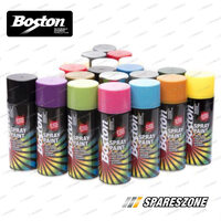 6 x Boston Gloss Black Spray Paint Can 250 Gram High Gloss Rust Protection