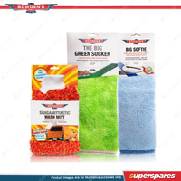 1 x Bowden's Own Square Bear Interior Car Care Leather Microfibre Cloth