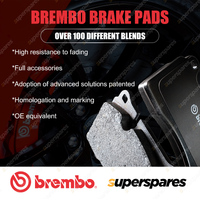 8Pcs Brembo Front & Rear Disc Brake Pads for Abarth 500 595 695 C 312 2008 - On