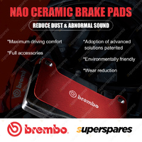 4pcs Front Brembo NAO Ceramic Brake Pads for Audi A6 A7 A5 A4 Allroad Q5 A4L A6L