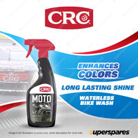 1 x CRC Moto Quick Wash Powerful Cleaner Spray On Wipe Off Enhanced Color