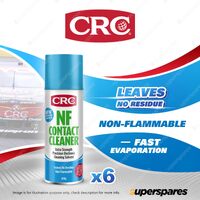 6 x CRC NF Contact Cleaner 400g Precision Electronic Cleaning Solvent