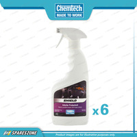 6 x Chemtech Shield Interior Protectants Floral-Scented Trigger Pack 500ML