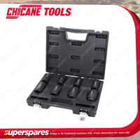 8 Pcs of Chicane 3/4" Drive 6Pt Metric Deep Impact Socket Set - Cr-Mo Steel