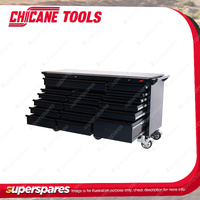 Chicane 72" 17 Drawer Mobile Trolley - Anodized Alum Trim 3045 Self-Locking BBS