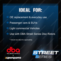 DBA F + R Street EV Brake Pads for Tesla Model 3 ELEC 19-On With Sport Up-grade