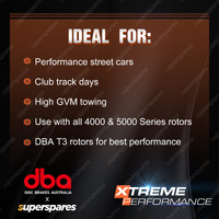 DBA Front + Rear Xtreme Performance Brake Pads for Cupra Formentor KM 2.0L 20-On